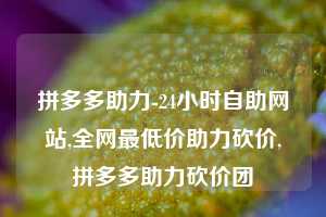 拼多多助力-24小时自助网站,全网最低价助力砍价,拼多多助力砍价团  拼多多助力 拼多多推金币 拼多多推金币助力 拼多多助力平台 拼多多助力项目 拼多多助力网站 赚钱项目 暑假赚钱项目 拼多多赚钱 第1张