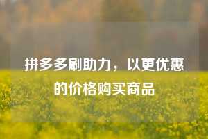 拼多多刷助力，以更优惠的价格购买商品  拼多多助力 拼多多推金币 拼多多推金币助力 拼多多助力平台 拼多多助力项目 拼多多助力网站 赚钱项目 暑假赚钱项目 拼多多赚钱 第1张